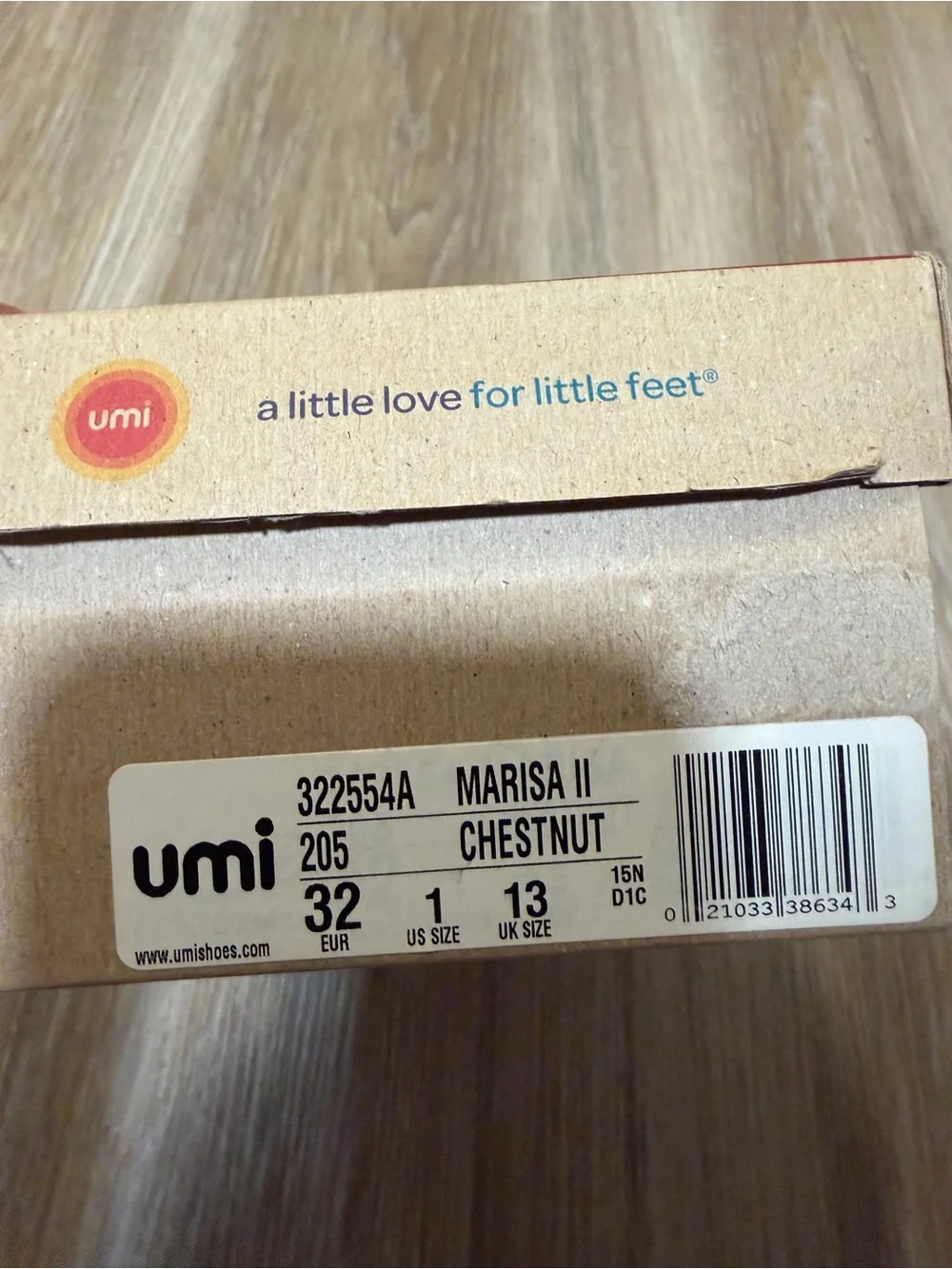 Umi School Uniform Loafers Size 1 Youth US EU 32 Brown Leather Comfort Shoes NEW